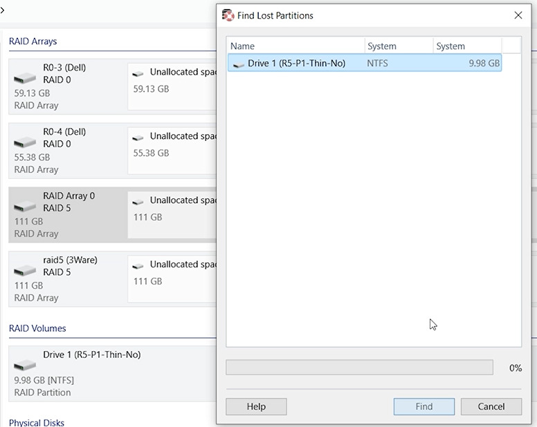 Hetman RAID Recovery: تم اكتشاف قسم RAID 5 Hetman RAID Recovery: تم اكتشاف قسم RAID 5