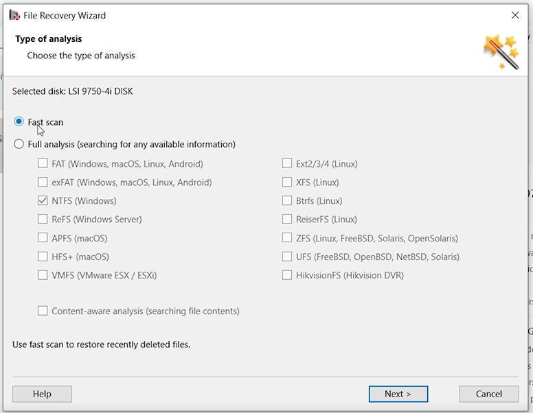 Hetman Partition Recovery: быстрое сканирование Hetman Partition Recovery: быстрое сканирование