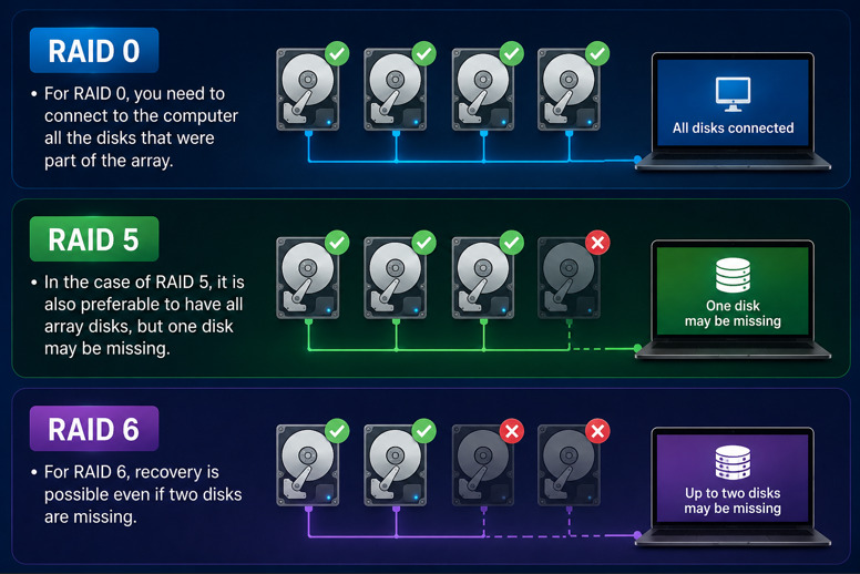 Comparison of RAID0, RAID5, RAID6 Comparison of RAID0, RAID5, RAID6