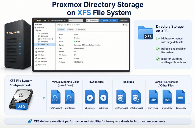Proxmox Directory Storage - XFS Proxmox Directory Storage - XFS