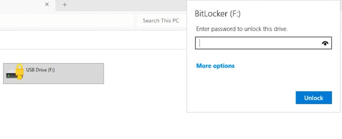 Windows: gesperrtes BitLocker-Flash-Laufwerk