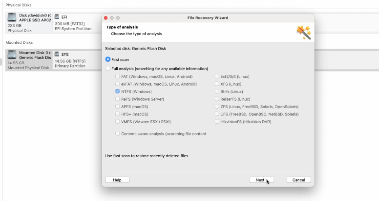 Hetman Partition Recovery: чтобы просмотреть содержимое накопителя и найти потерянные данные, запустите анализ Hetman Partition Recovery: чтобы просмотреть содержимое накопителя и найти потерянные данные, запустите анализ