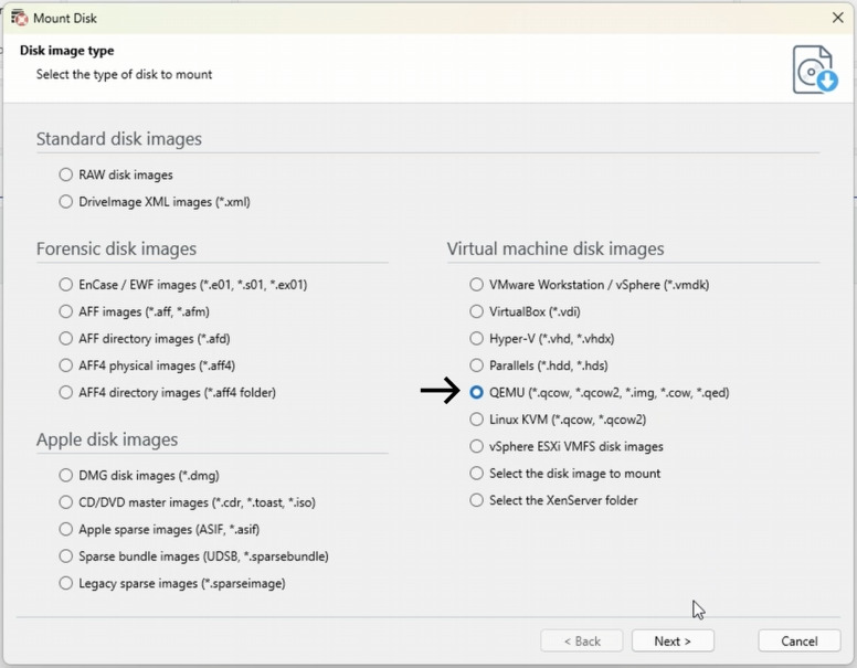 Hetman RAID Recovery: mount the folder using the QEMU option Hetman RAID Recovery: mount the folder using the QEMU option