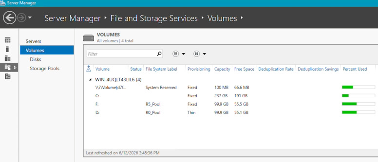 Windows Server 2022: Storage Spaces з Fixed та Thin томами Windows Server 2022: Storage Spaces з Fixed та Thin томами