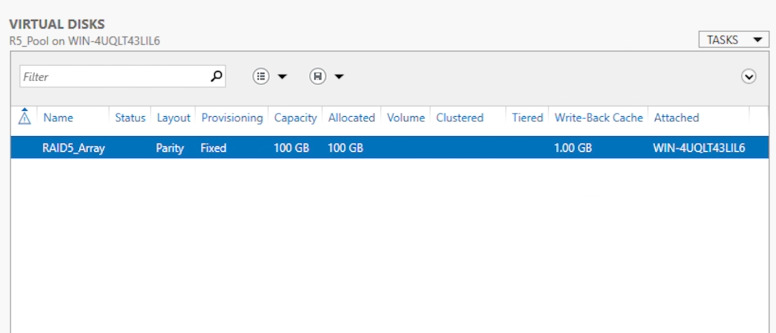Windows Server 2022 Storage Spaces: Parity з типом Fixed Windows Server 2022 Storage Spaces: Parity з типом Fixed
