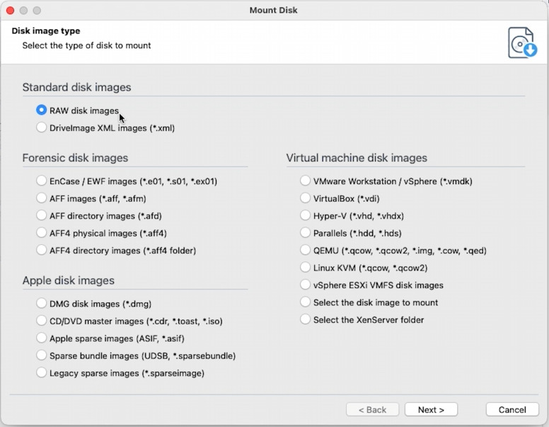 Hetman RAID Recovery: Mount disk - Raw disk images Hetman RAID Recovery: Mount disk - Raw disk images