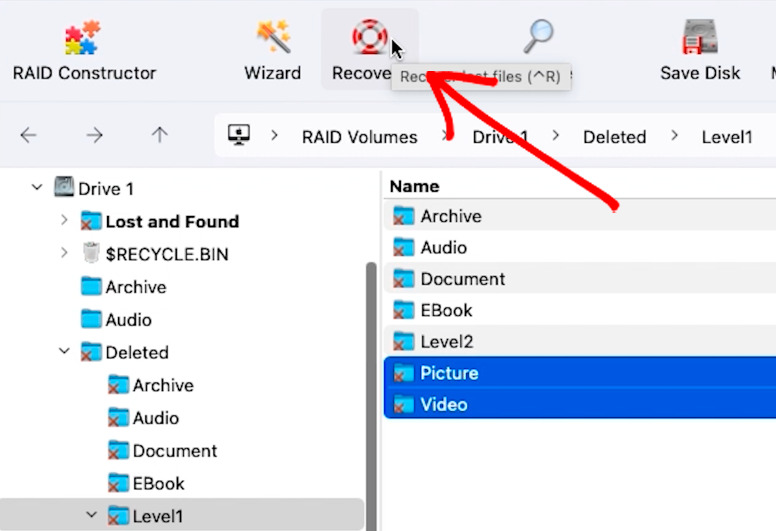 Hetman RAID Recovery: відновлення вибраних знайдених файлів Hetman RAID Recovery: відновлення вибраних знайдених файлів