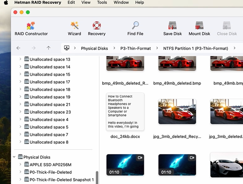 Hetman RAID Recovery: результати пошуку інформації Hetman RAID Recovery: результати пошуку інформації