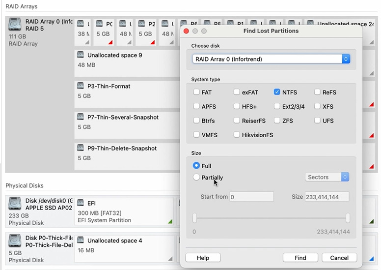 Hetman RAID Recovery: скористайтеся функцією Find Partitions Hetman RAID Recovery: скористайтеся функцією Find Partitions