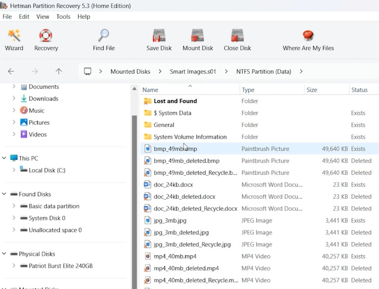 Hetman Partition Recovery: знайдені файли Forensic образу диска Hetman Partition Recovery: знайдені файли Forensic образу диска