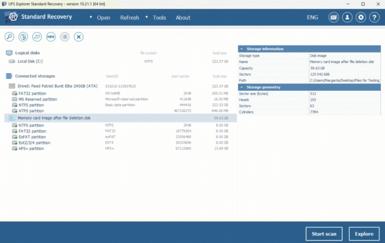 UFS Explorer : prise en charge des systèmes de fichiers ZFS, Btrfs et VMFS absente