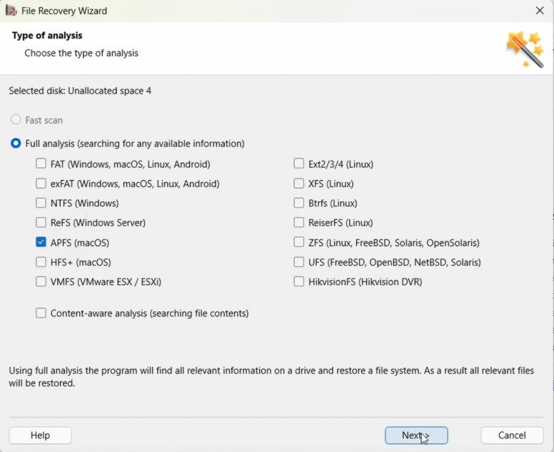 Hetman Partition Recovery : analyse complète d’un disque APFS