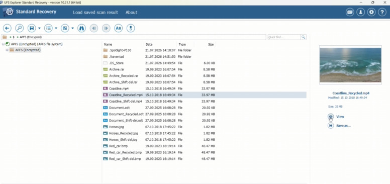 UFS Explorer : APFS chiffré pris en charge sans restriction