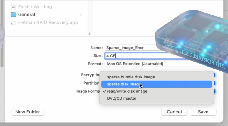 Création d’une image Sparseimage dynamique dans macOS
