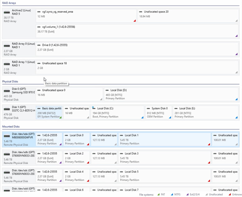 Hetman RAID Recovery : tableau RAID 5 assemblé automatiquement Hetman RAID Recovery : tableau RAID 5 assemblé automatiquement