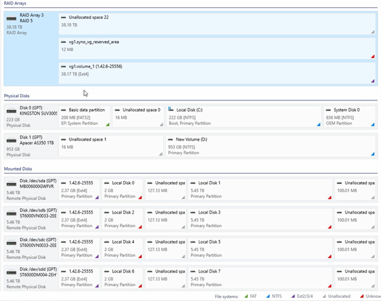 Hetman RAID Recovery : tableau RAID 5 assemblé manuellement Hetman RAID Recovery : tableau RAID 5 assemblé manuellement