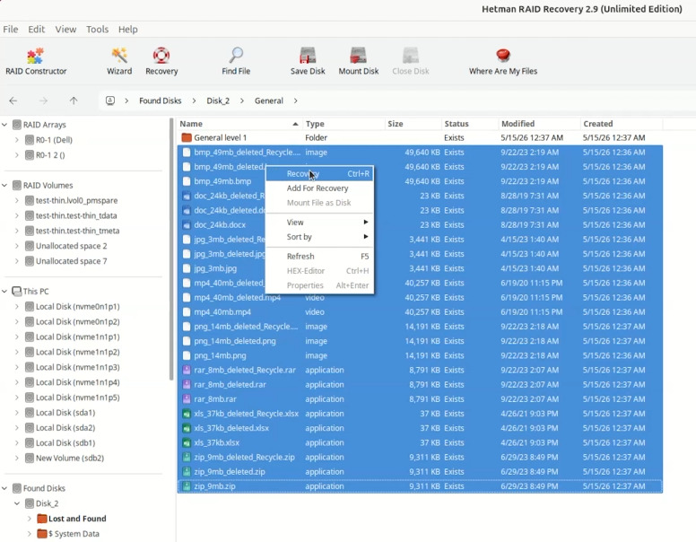 Hetman RAID Recovery: Wiederherstellung eines zusätzlichen Laufwerks einer virtuellen Maschine Hetman RAID Recovery: Wiederherstellung eines zusätzlichen Laufwerks einer virtuellen Maschine
