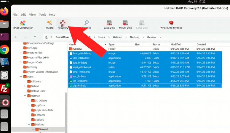 Hetman RAID Recovery: Datenwiederherstellung von einem Datenträger einer virtuellen Maschine Hetman RAID Recovery: Datenwiederherstellung von einem Datenträger einer virtuellen Maschine