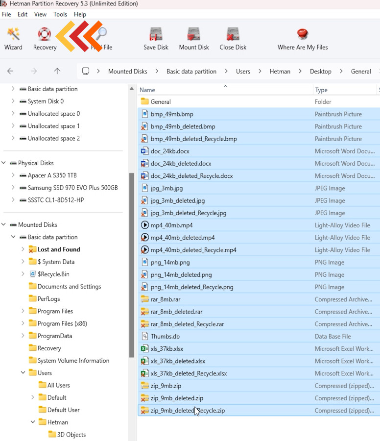 Hetman Partition Recovery: восстановление данных из образа гостевой операционной системы