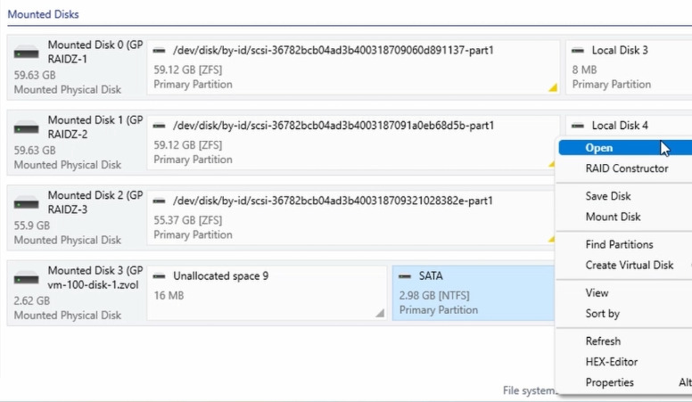 Hetman RAID Recovery: Scanning a Mounted ZVOL File Hetman RAID Recovery: Scanning a Mounted ZVOL File