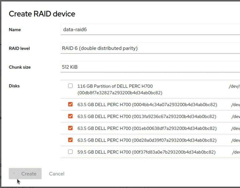 Dell PowerEdge R710: RAID-Gerät erstellen