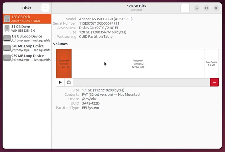 Ubuntu: розділи попередньої системи