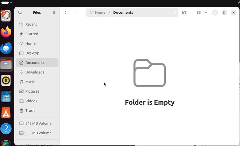 Ubuntu: папки користувача пусті