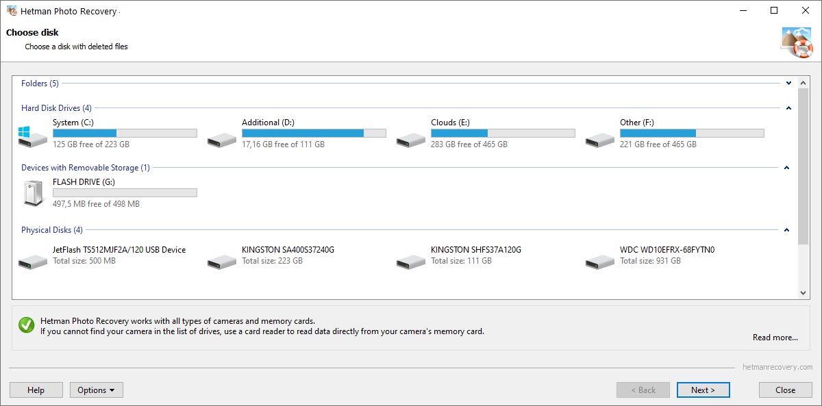 Choosing the Disk