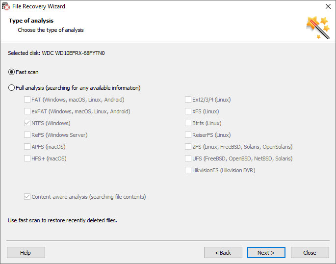 Copying files from the recovered disk array