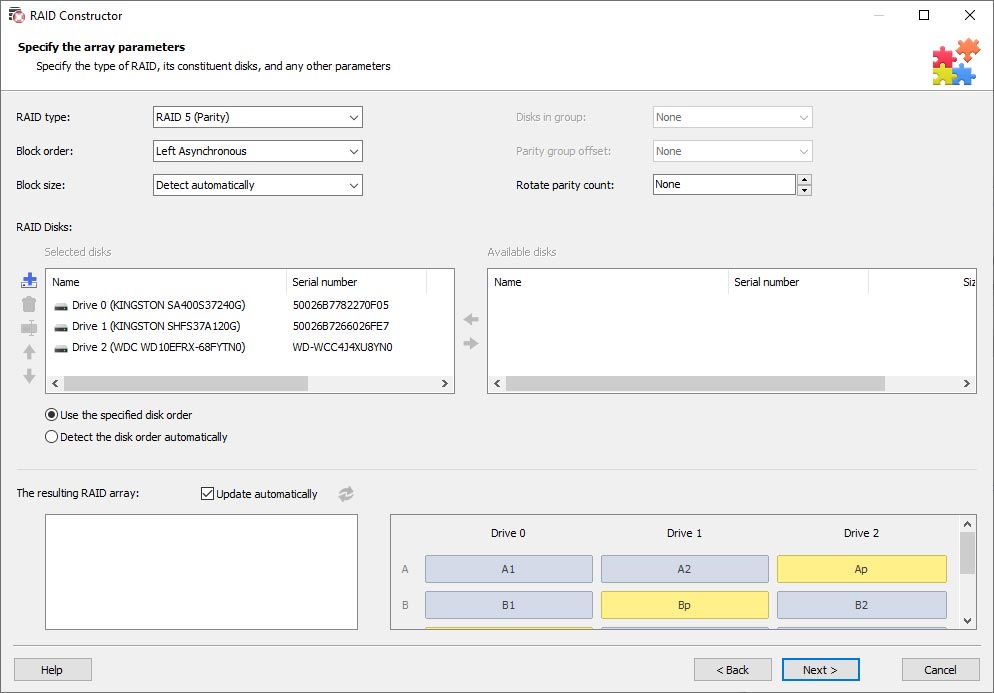 need disk utility to create a jbod raid for mac mini