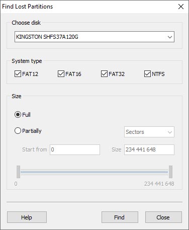 Finding Partitions